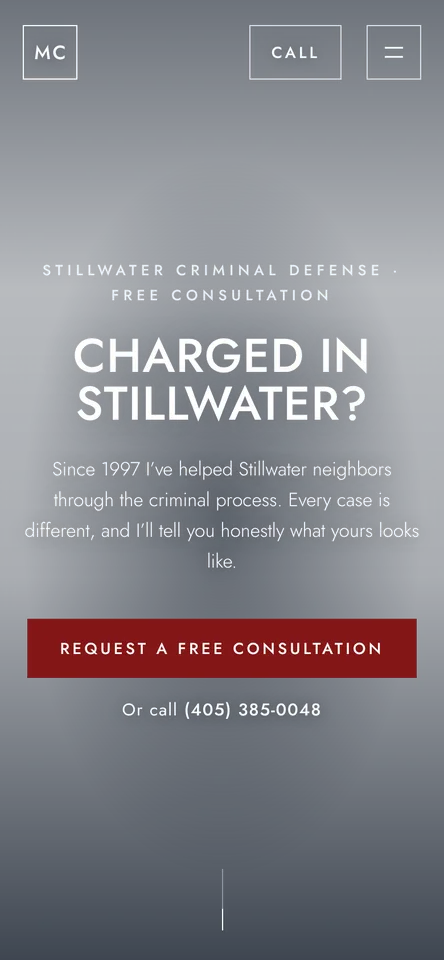 Michael Coulson Law's new homepage: Charged in Stillwater?